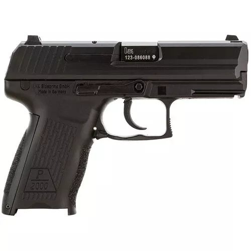 HK 81000045 P2000 V2 LEM 40 S&W 3.66" 12+1 (2) Black Black Steel Slide Black Interchangeable Backstrap Grip