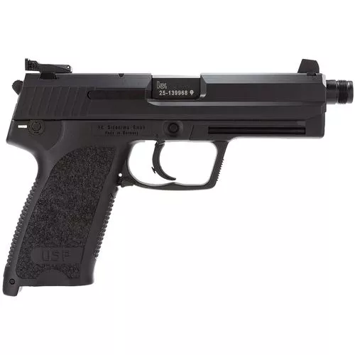 HK 81000350 USP Tactical V1 SA/DA 45 ACP 5.09" TB 12+1 (2) Black Polymer Frame Black Steel Slide Black Polymer Grip Manual, Decocker
