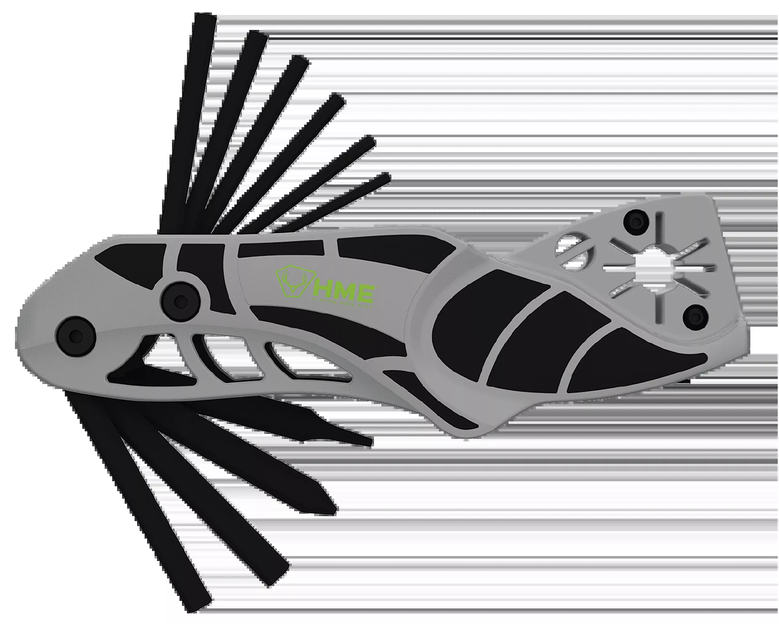 HME 14-In-1 Archery Multi-Tool Black/Gray Metal Folding