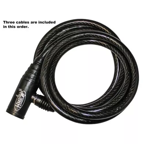 HME TCL3 Treestand Cable Lock Black 3 Pack
