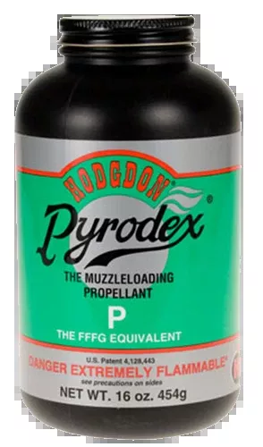Hodgdon Pyrodex P Muzzleloader Propellant Powder, FFFg Equivalent, 1 lb Bottle P