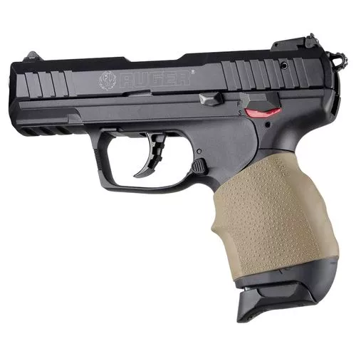 Hogue 18003 HandAll Jr. Grip Sleeve Most 22, 25, 38 Pistols Textured Rubber Flat Dark Earth