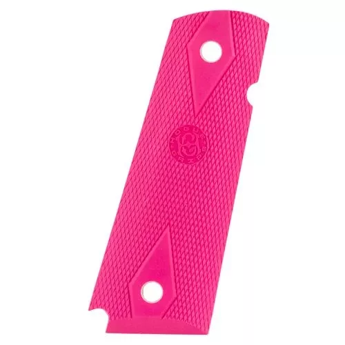 Hogue 45017 Rubber Grip Panels1911 Government Checkered Pink