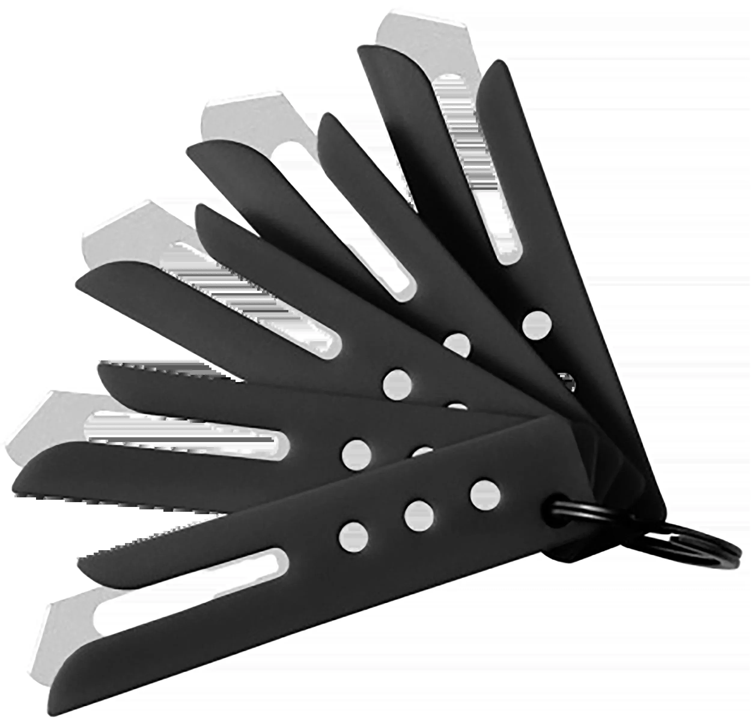 Hogue Expel Blade Guard Black Nylon Kit 5 #60 High Carbon Steel Blades & Key Ring