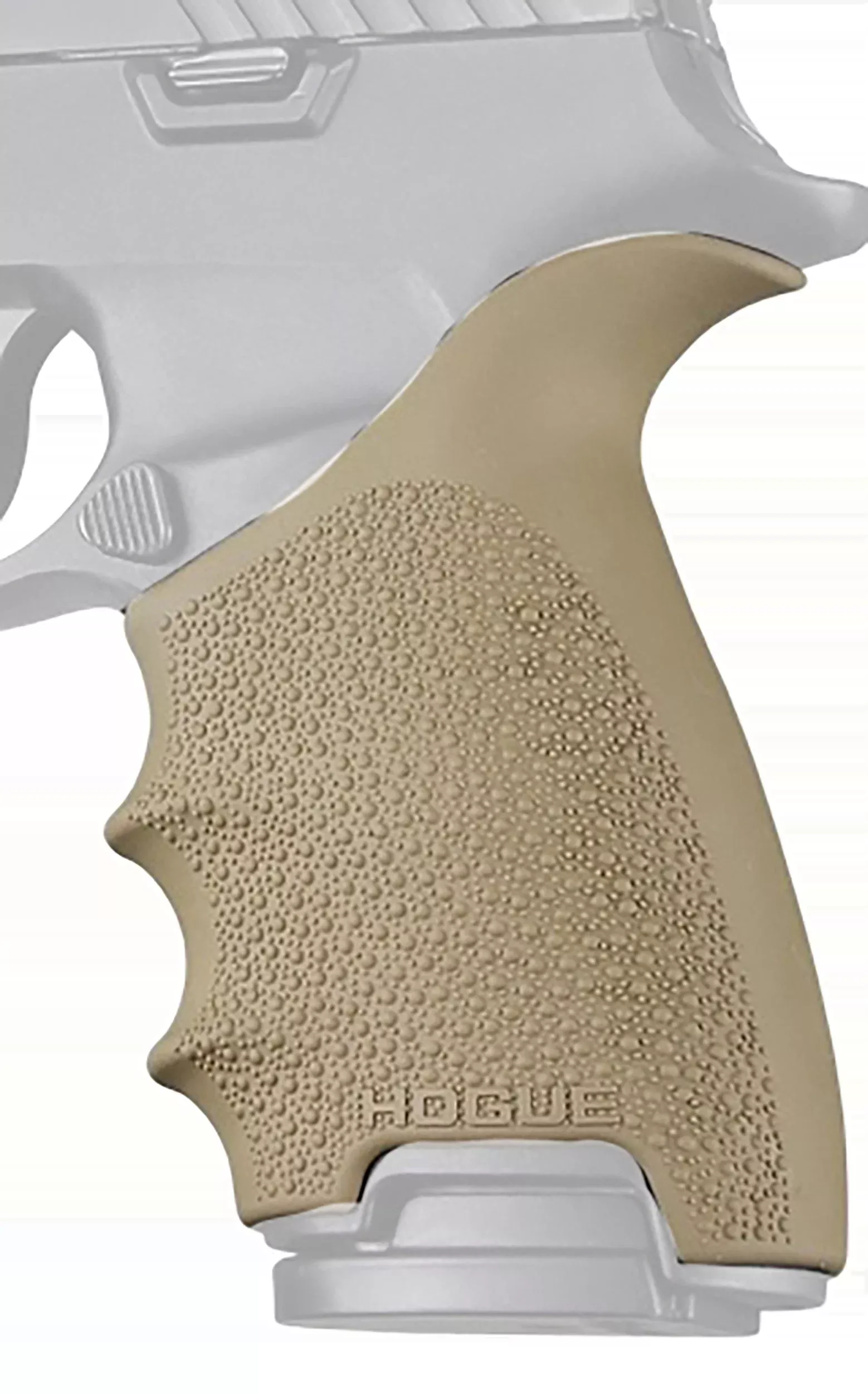 Hogue HandAll Beavertail Grip Sleeve Flat Dark Earth Rubber - Sig Sauer P320 Full Size