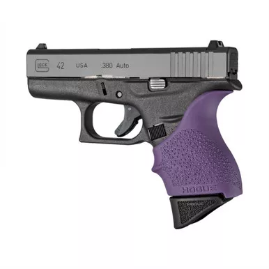 Hogue HandAll Beavertail Grip Sleeve Purple Glock 42 43 - 18206