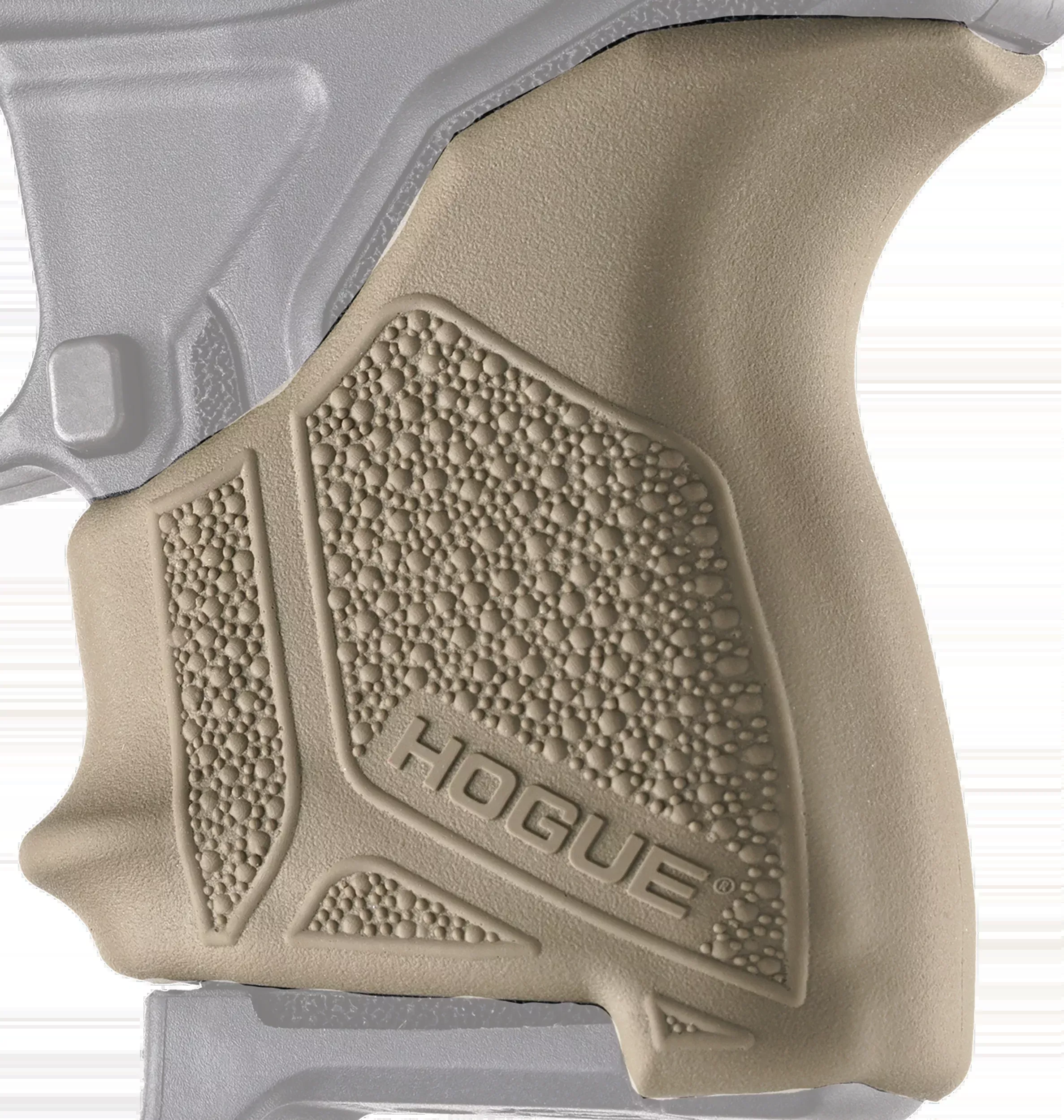 Hogue HandAll Beavertail Grip Sleeve Rubber Flat Dark Earth - Ruger LCP II