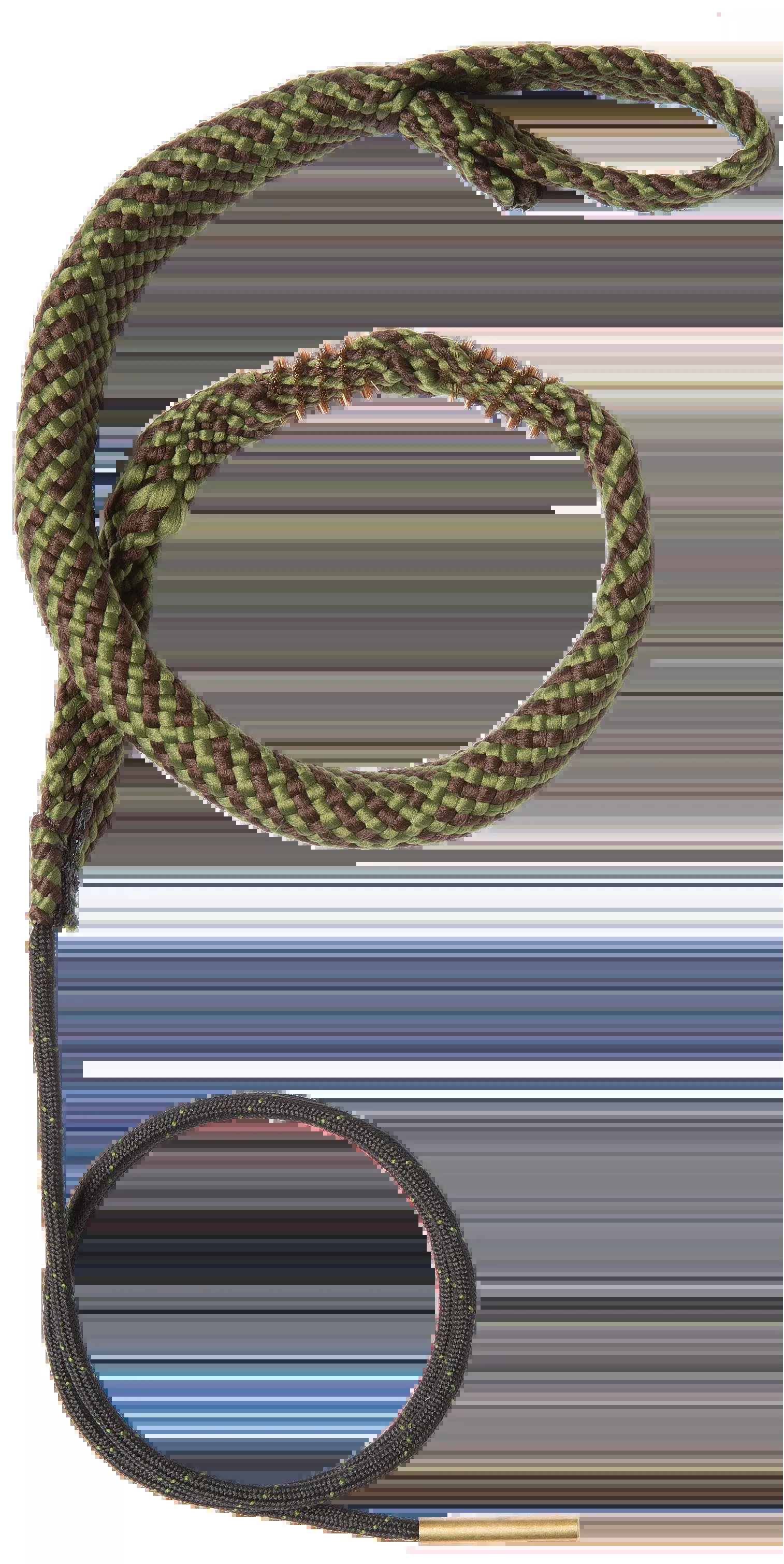 Hoppes BoreSnake Den 44/45 Cal Pistol Bore Cleaner Rope - Bronze Bristle