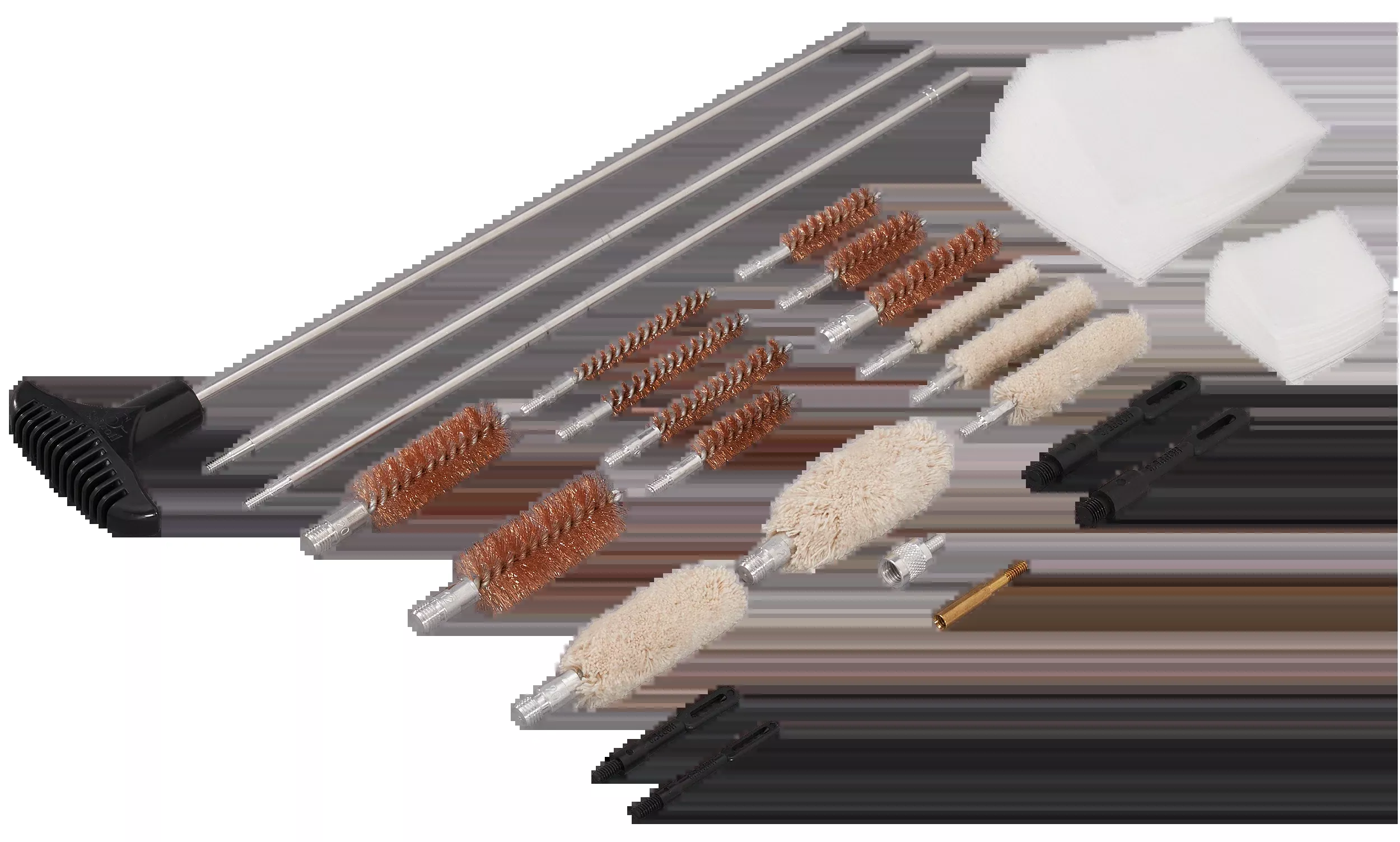 Hoppes UAC76 Universal Accessory Cleaning Kit 26-Piece Multi-Caliber - Silver Hard Case
