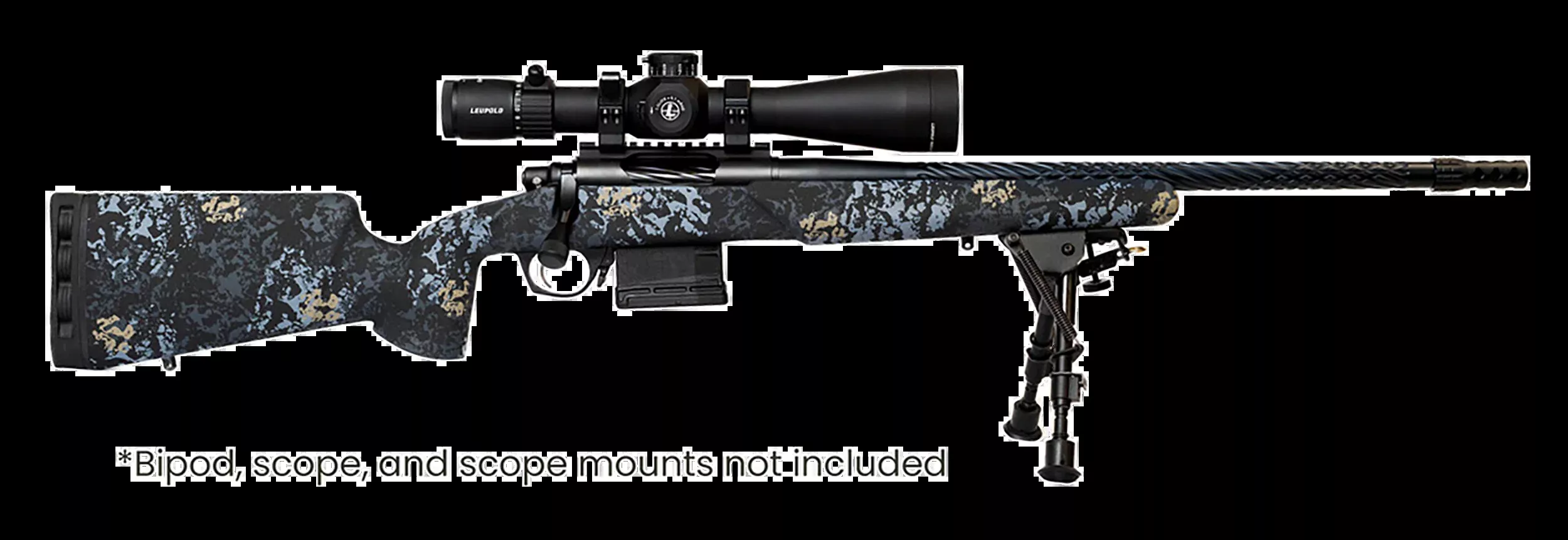 Horizon Firearms Vandal Prime 308 Win 24" Bolt-Action Rifle - Black Chrome Spiral Fluted Threaded Barrel