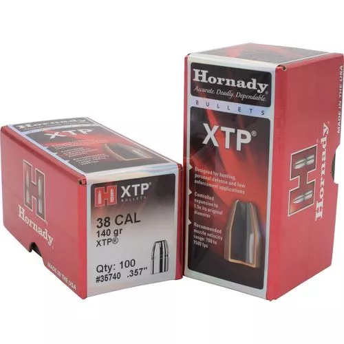 Hornady 35740 XTP 38 Caliber .357 140 GR Hollow Point 100 Box