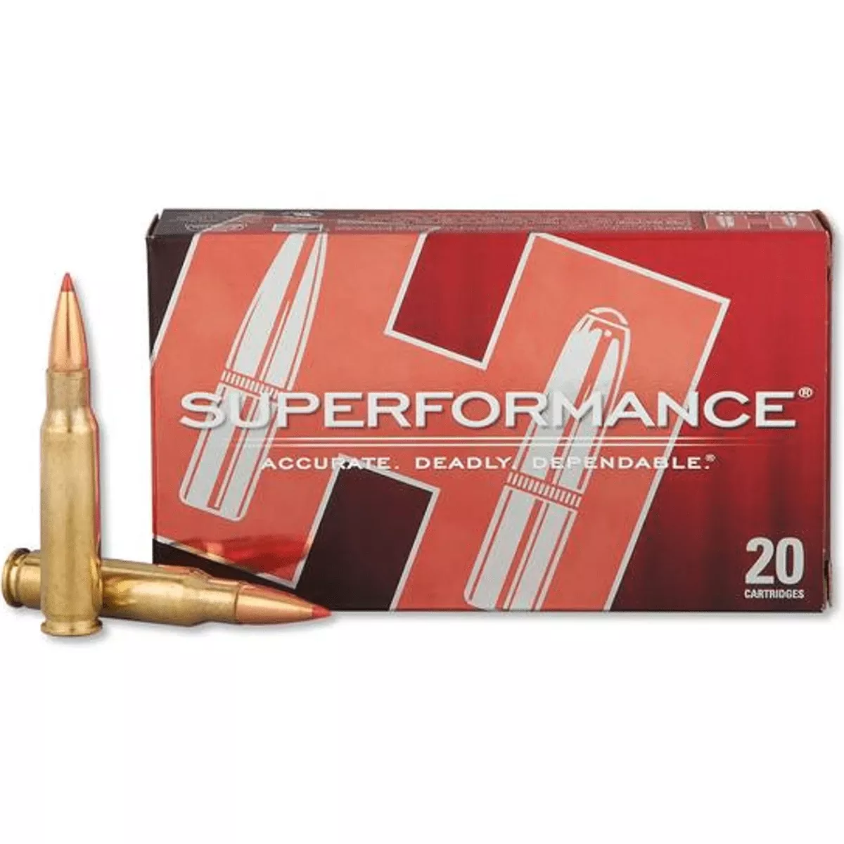 Hornady 80963 Superformance Match 308 Win 168 gr Extremely Low Drag Match 20 Per Box
