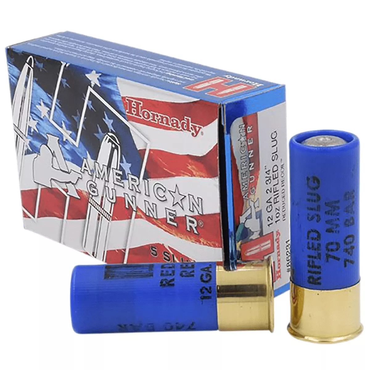 Hornady 86231 American Gunner Rifled Slug 12 Gauge 2.75" 1 oz Slug Shot 5 Bx/ 20 Cs