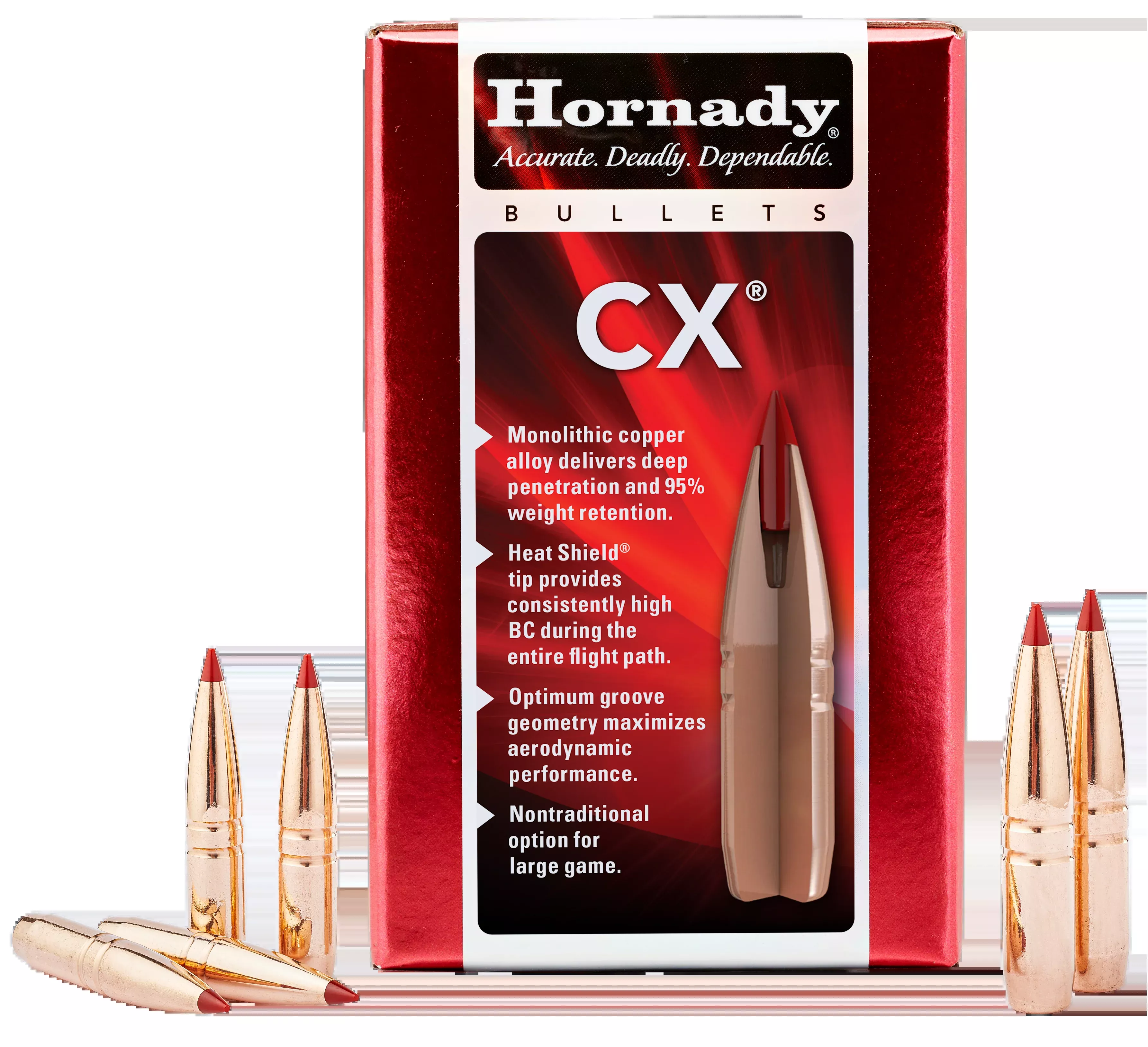 Hornady CX 7mm .284 150 gr Copper Solid - 50/Box