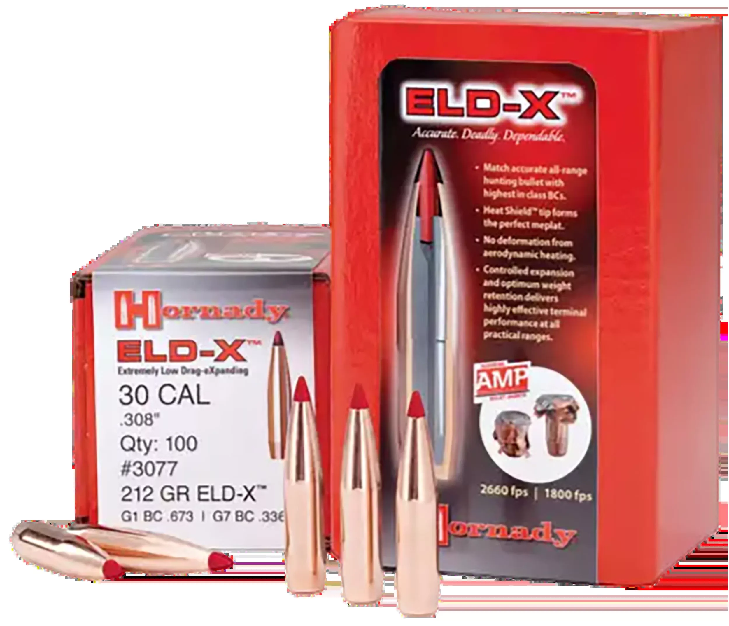 Hornady ELD-X 6mm .243 90 gr Rifle Reloading Bullets - 100/Box