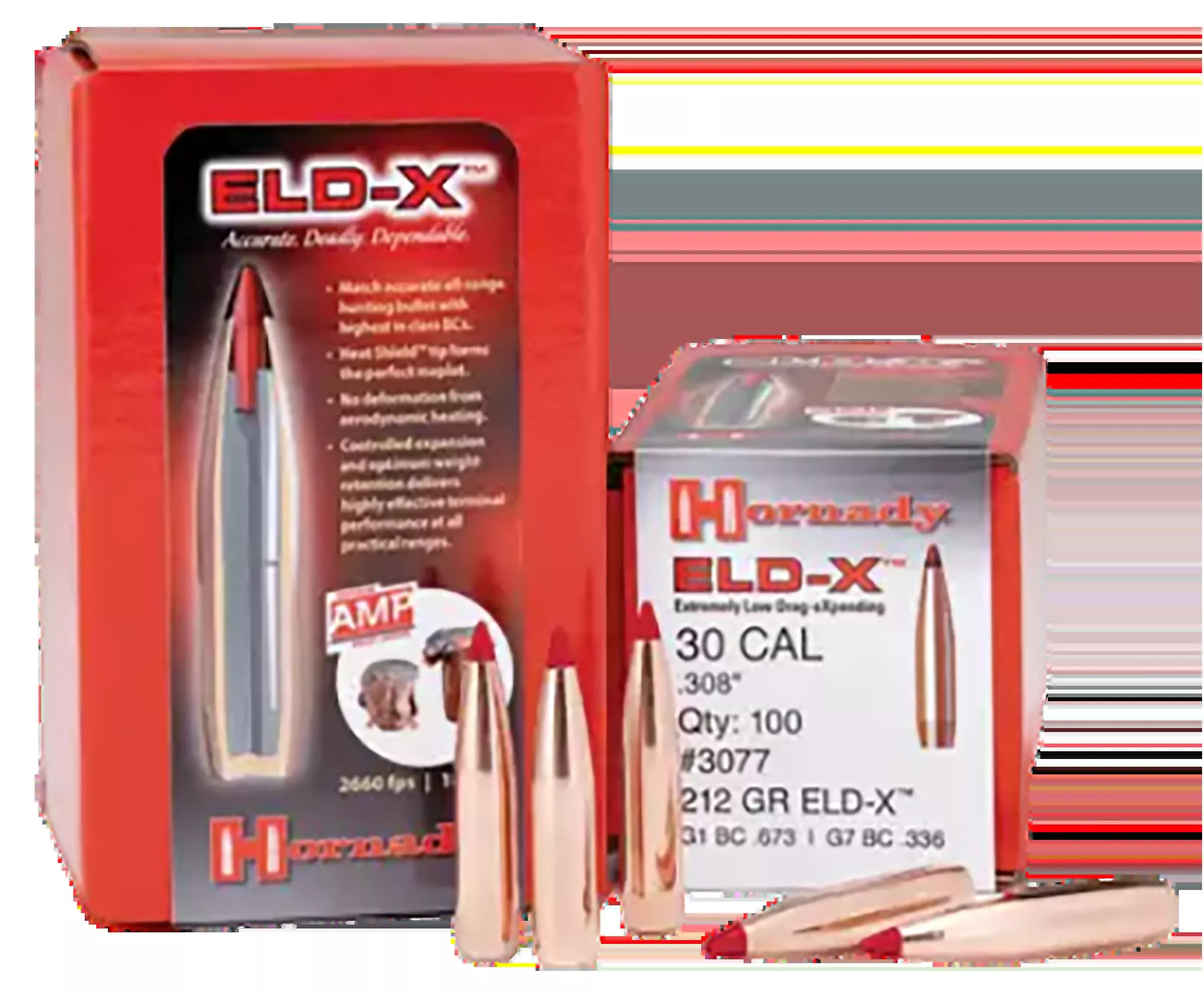 Hornady ELD-X 7mm .284 175 gr Reloading Bullets - 100/Box