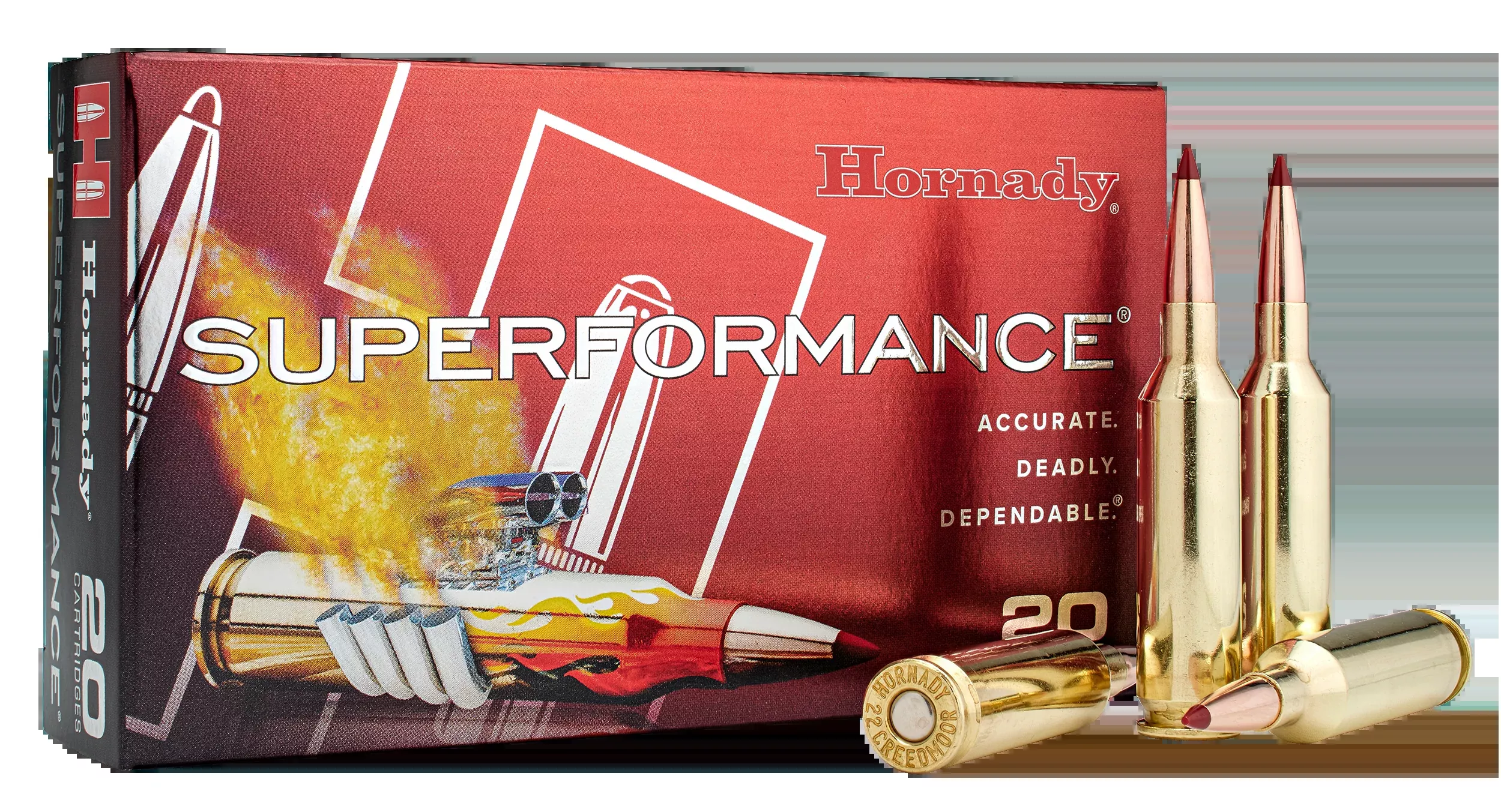 Hornady Superformance 22 Creedmoor 65gr CX 20-Rd - Box or Case