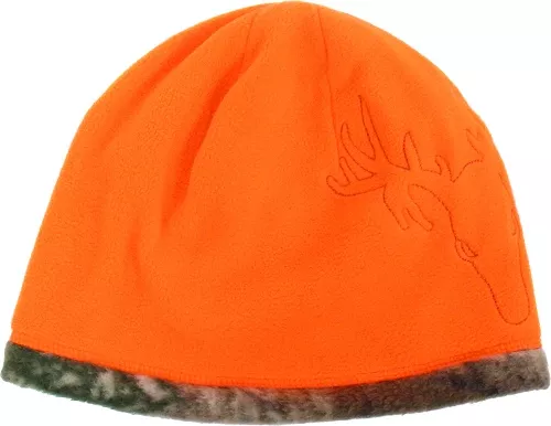 Hot Shot 220g Fleece Beanie - Realtree APX / Blaze Orange Reversible - One Size