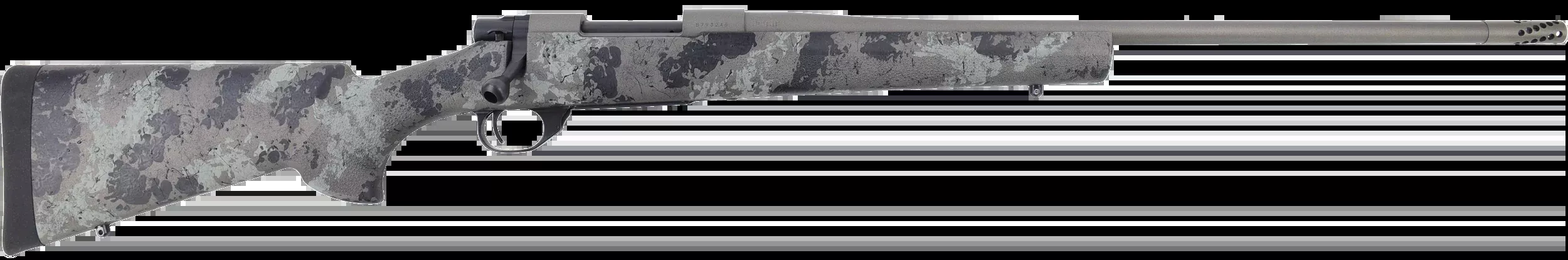 Howa M1500 Fence Line 6.5 Creedmoor 4+1 22" Bolt-Action Rifle - Tungsten Cerakote Gray Light Camo