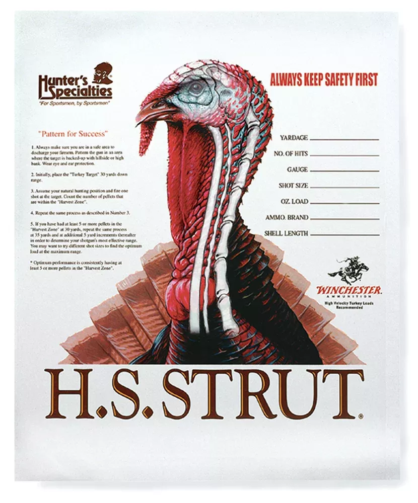 HS Strut 06850 TurkeyPaper Hanging Shotgun 11" x 11" Multi-Color 12 PK