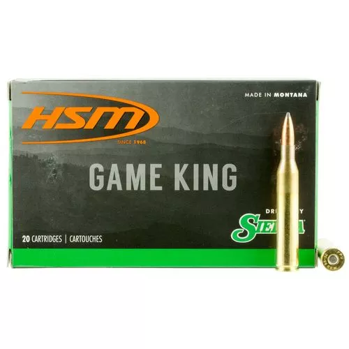 HSM 25061N Game King25-06 Rem 100 gr Sierra GameKing Spitzer Boat-Tail 20 Bx/ 20 Cs