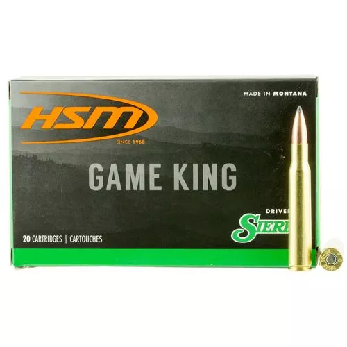 HSM 3040KRAG11N Game King30-40 Krag 150 gr Sierra GameKing Spitzer Boat-Tail 20 Bx/ 20 Cs