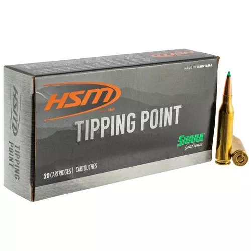 HSM 30847N Tipping Point308 Win 165 gr Sierra GameChanger 20 Bx/ 25 Cs