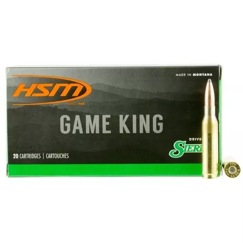 HSM 7MM087N Game King7mm-08 Rem 140 gr Sierra GameKing Spitzer Boat-Tail 20 Bx/ 25 Cs