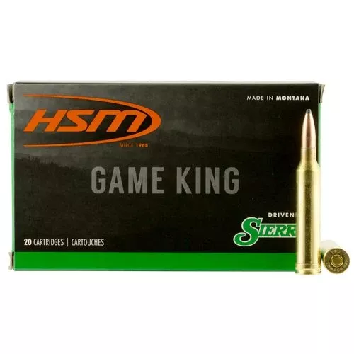 HSM 7STW8N Game King7mm STW 160 gr Sierra GameKing Spitzer Boat-Tail 20 Bx/ 20 Cs