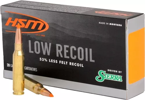 HSM Ammo Low Recoil 7mm Remington Magnum 140gr SBT 20rd - Box or Case