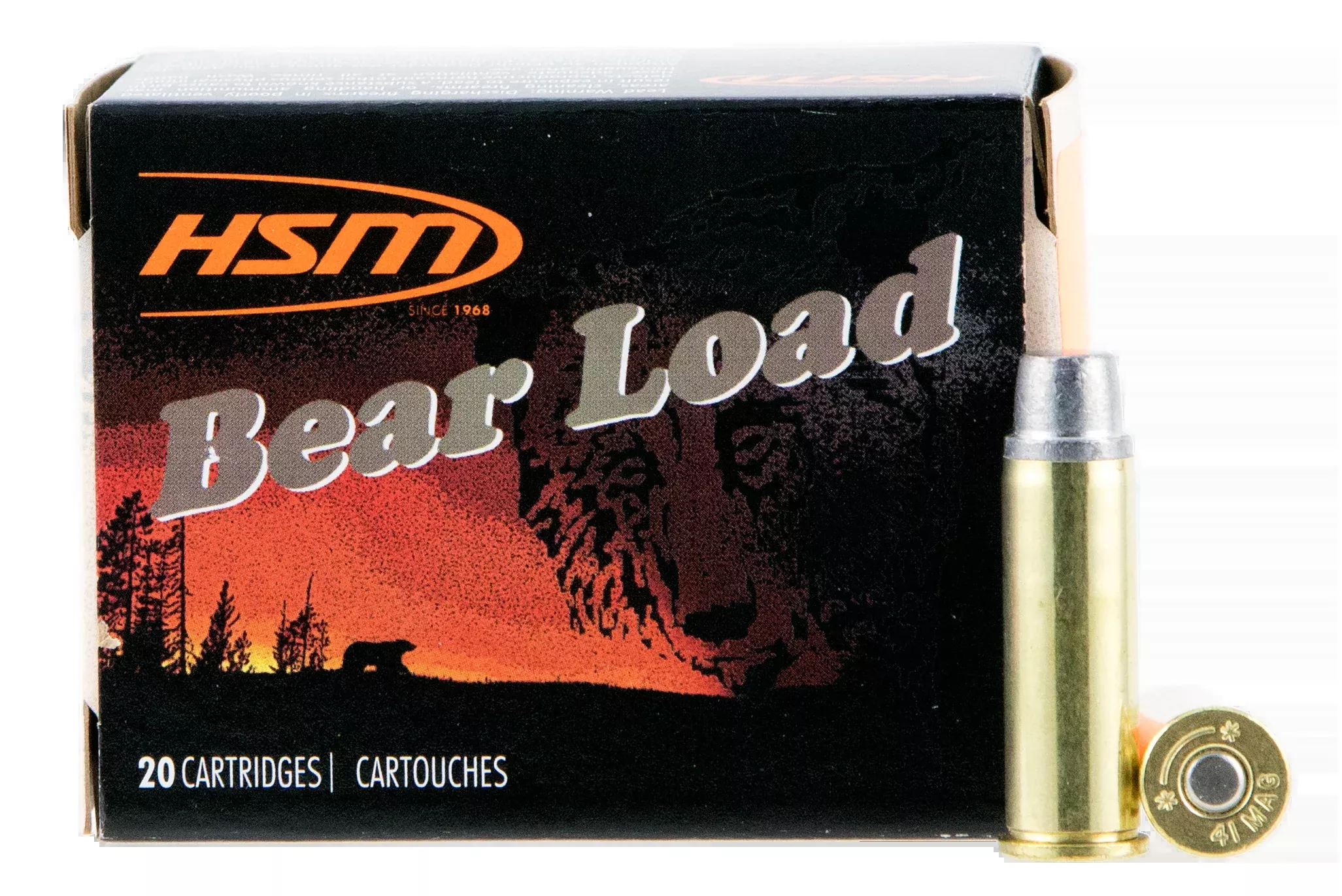 HSM Bear Load .41 Rem Mag 230gr Semi-Wadcutter Gas Check 20 Rd - Box or Case