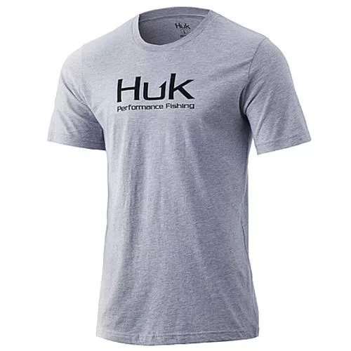 Huk Performance Fishing TeeSharkskin Heather Grey