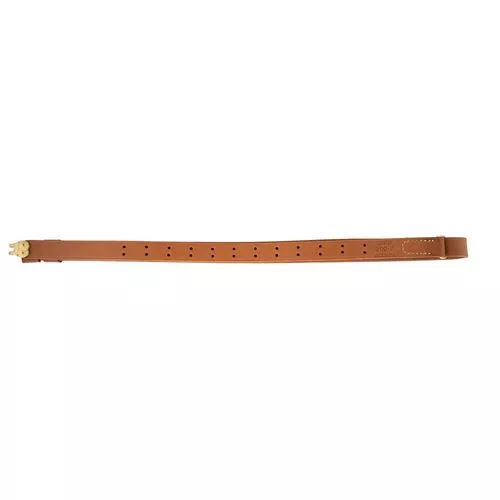 Hunter Company 0200125 Military Sling 1.25" W Adjustable Brown Leather for Rifle