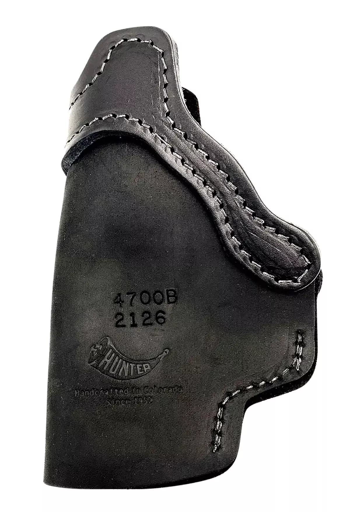Hunter Company 4700 UniversalIWB Black Leather Belt Clip Fits Sm/Med Frame Right Hand
