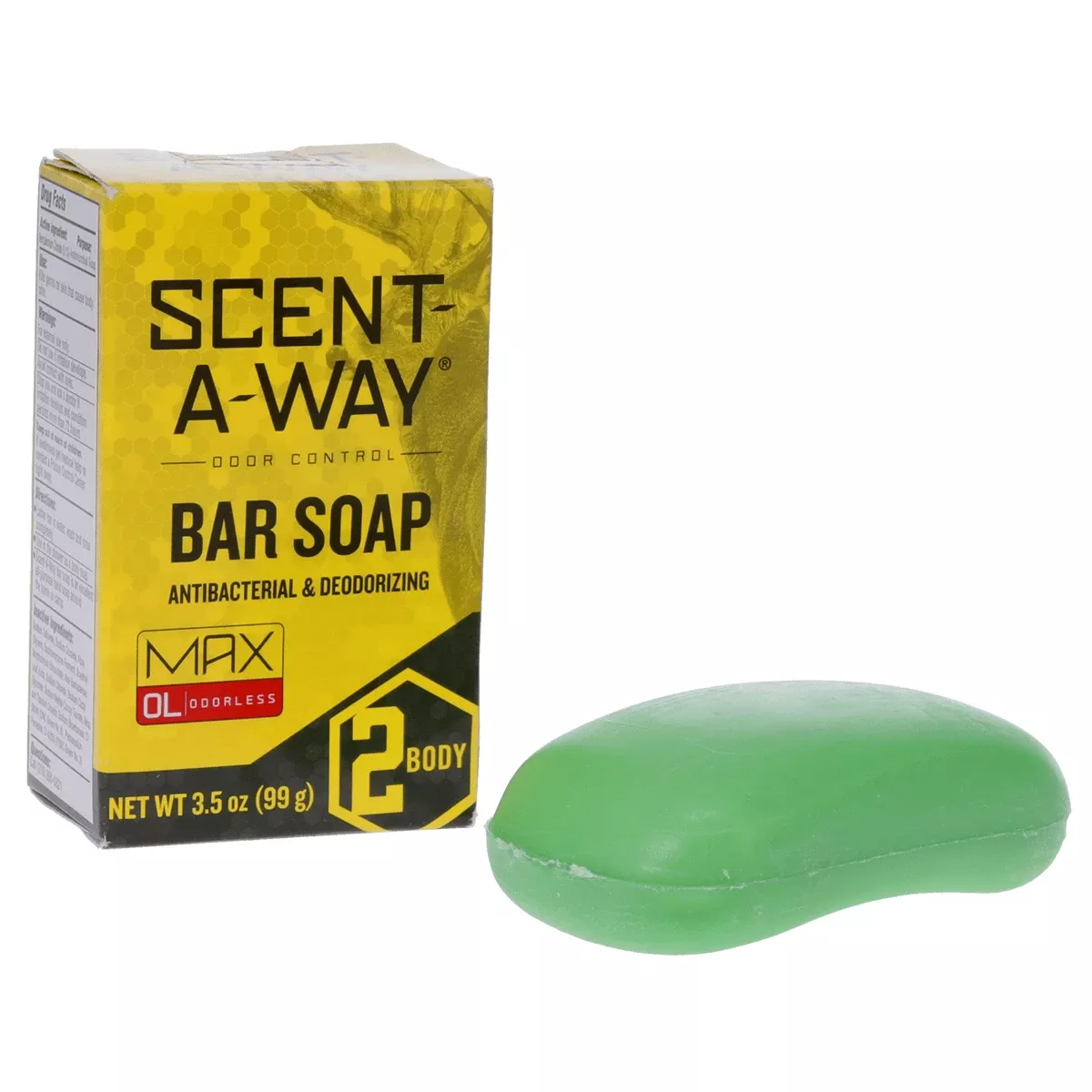 Hunters Specialties 07757 Scent-A-Way Max Bar Soap Odor Eliminator Natural Vegetable Proteins 3.5 oz