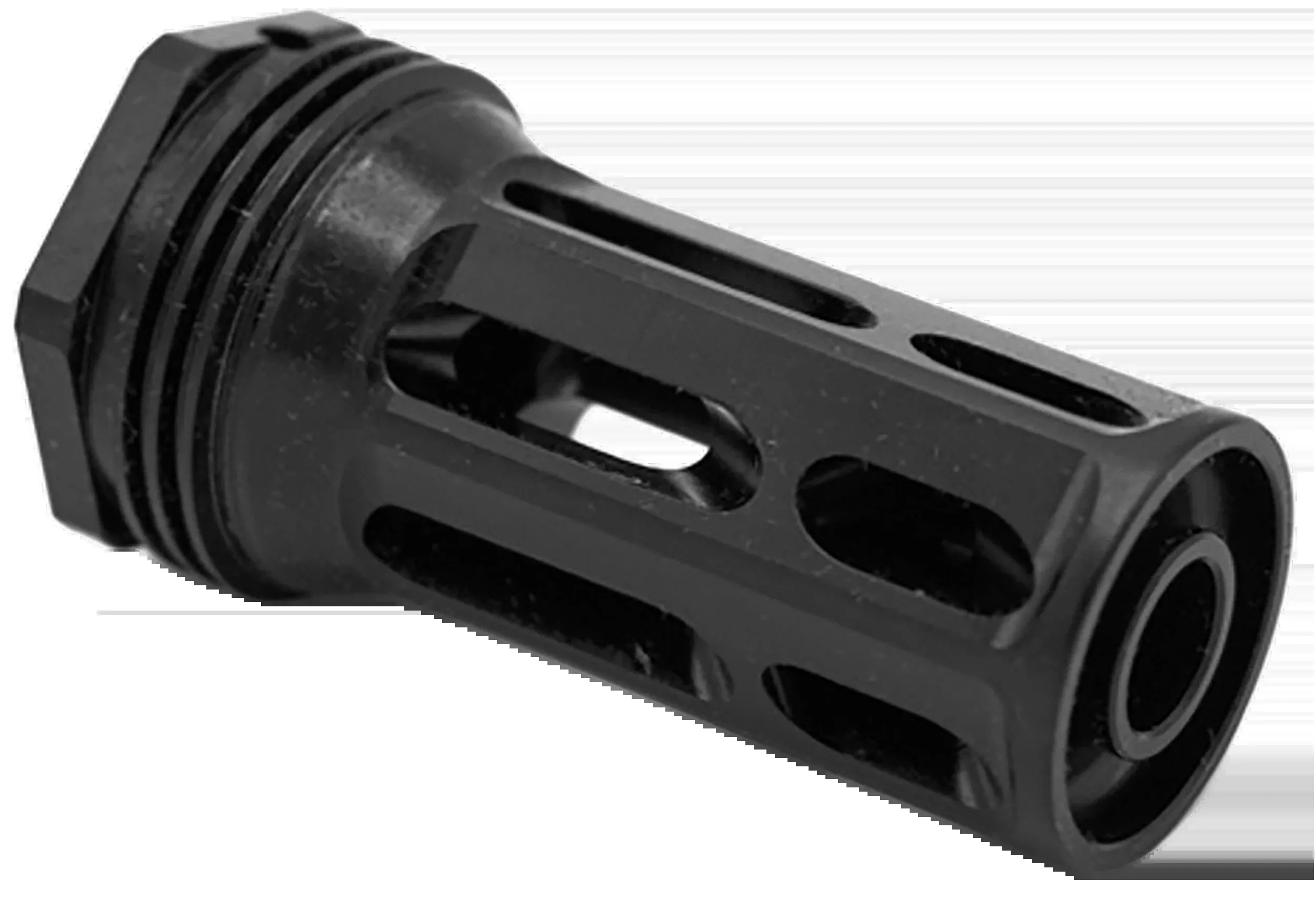 Huxwrx Flash Hider-QD 7.62mm M14x1 LH 2.30" Black Muzzle Device