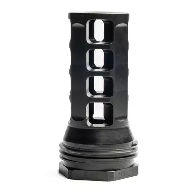 HuxWrx Muzzle Brake-QD 338 5/8x24 - Black