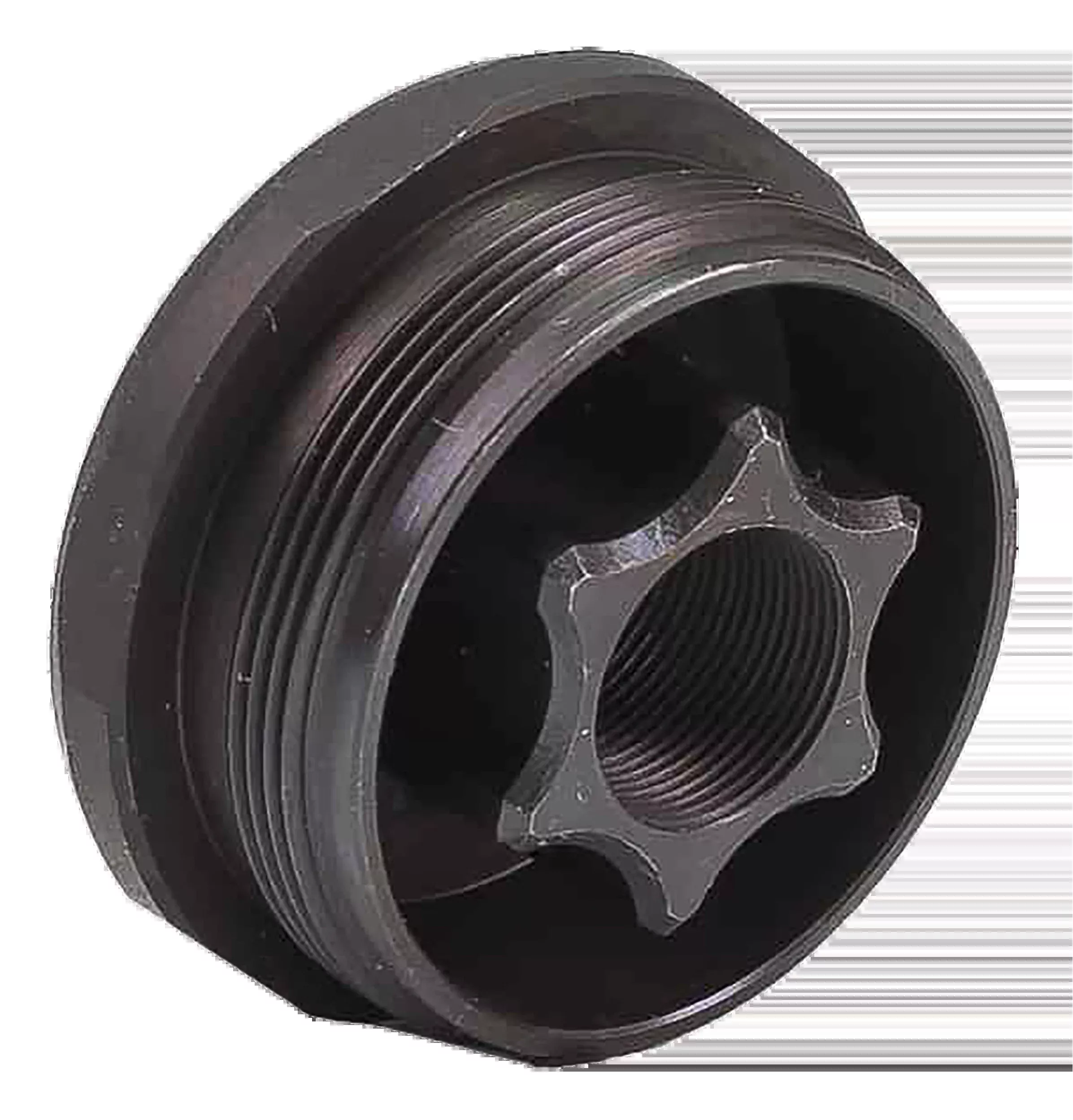 JK Armament 155 HD Thread Mount 1/2x36 Stainless Steel Cerakote Black