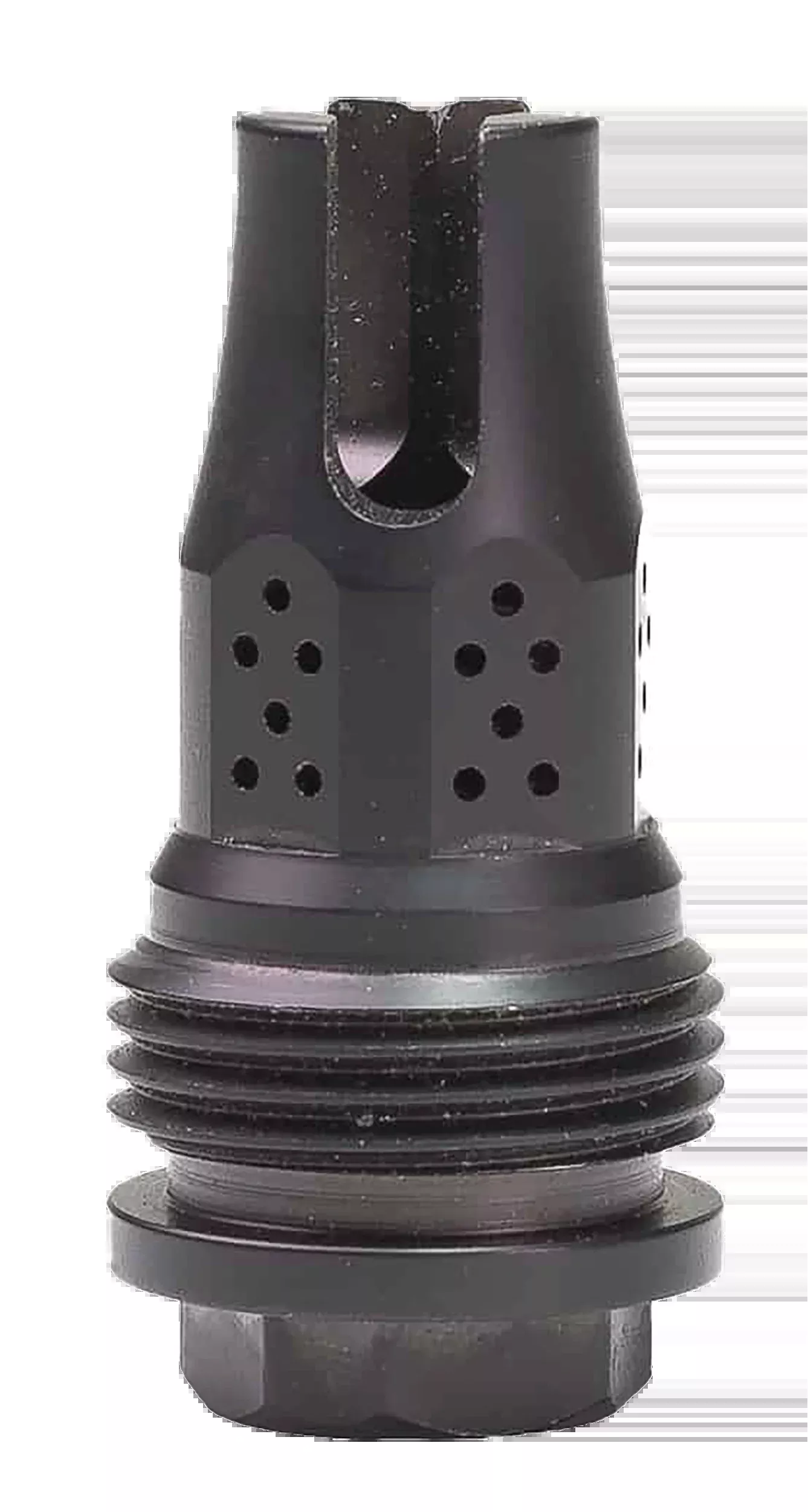 JK Armament HD War Eagle Compensator/Flash Hider 9mm 1/2x28 - Black Nitride Stainless