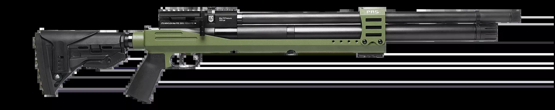 JTS Airacuda PRS Max .30 Cal 21.1" 7-Rd PCP Air Rifle - Green
