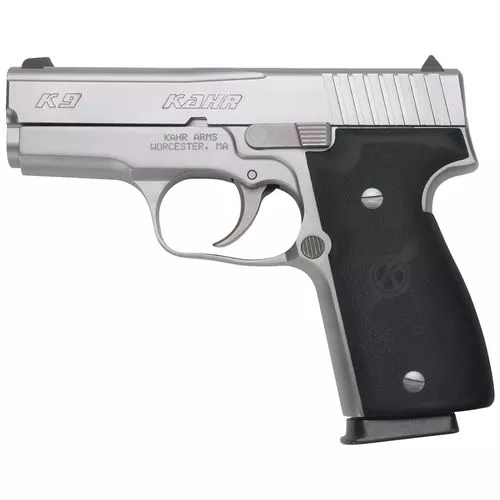 Kahr Arms K9093NA K9mm Luger 3.50" 7+1 Matte Stainless Steel Textured Wraparound Black Polymer Grip Tritium Night Sights