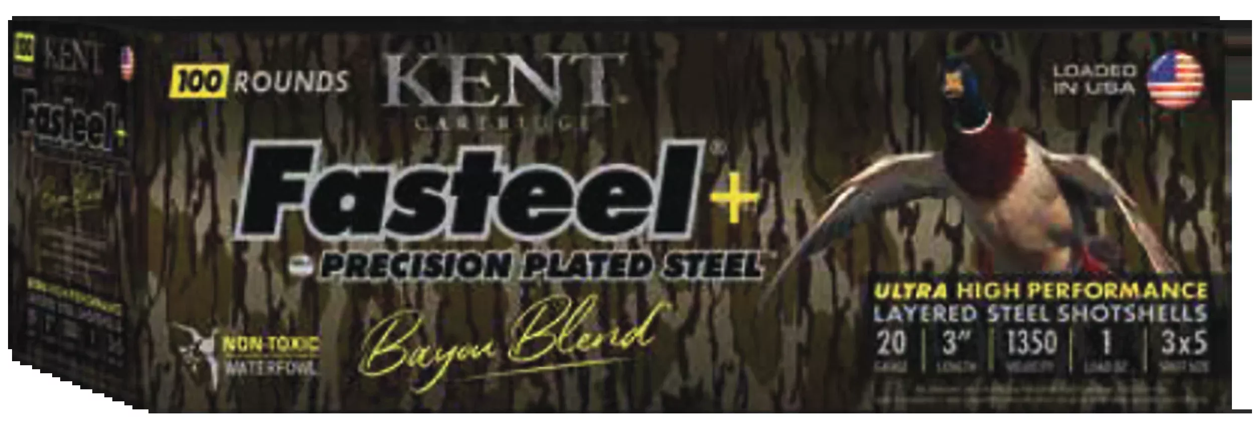 Kent Cartridge Fasteel + Precision Steel 20 Gauge 3" 1 oz 3x5 Shot - Box or Case
