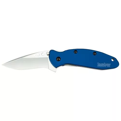 Kershaw 1620NB Scallion2.40" Drop Point Plain Bead Blasted 420HC Steel Navy Blue Anodized Aluminum Handle Folding
