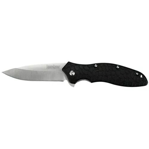 Kershaw 1830 OSO Sweet3" Drop Point Plain 8Cr13MoV Stainless Steel FRN Black Handle Folding