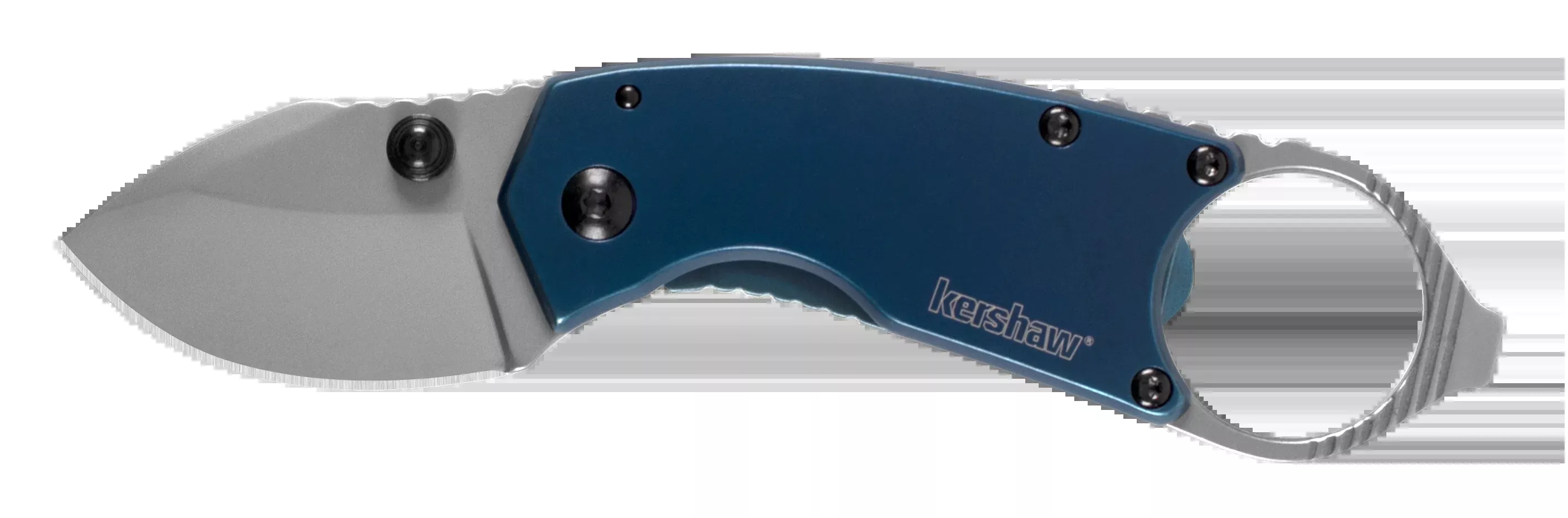 Kershaw Antic 8710 1.70" Folding Drop Point Plain 8Cr13MoV Blue PVD SS Handle