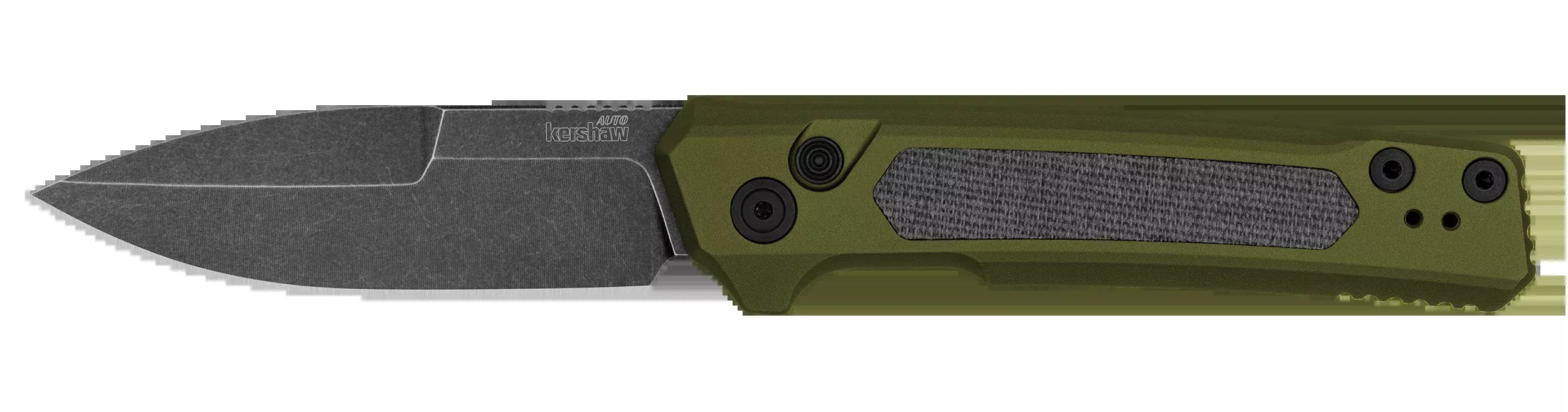 Kershaw Launch 22 7205 3.45" Folding Spear Point Plain CPM MagnaCut OD Green Aluminum/Micarta