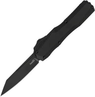Kershaw Livewire OTF 9000RBLK - Black Reverse Tanto - CPM MagnaCut