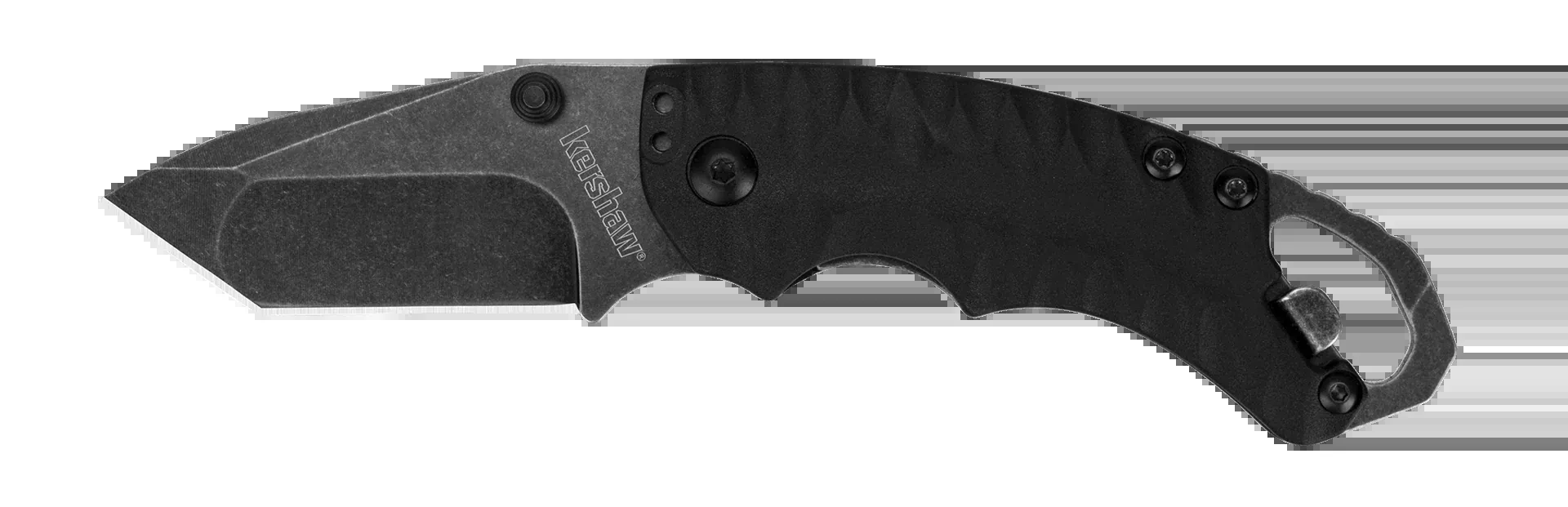 Kershaw Shuffle II 8750TBLKBW 2.60" Folding American Tanto Plain 8Cr14MoV BlackWash Black GFN