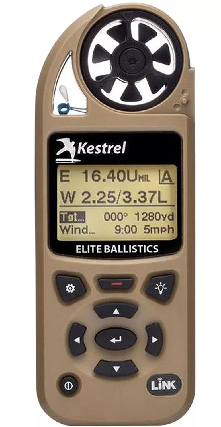 Kestrel Ballistics 5700 Elite Weather Meter w/ Applied Ballistics and LiNK Desert Tan