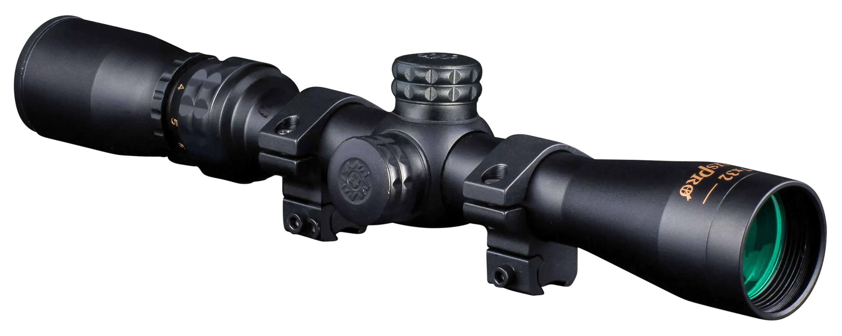 Konus 7260 KonusProMatte Black 2-7x32mm 1" Tube Engraved 30/30 Duplex Reticle Includes Mounting Rings